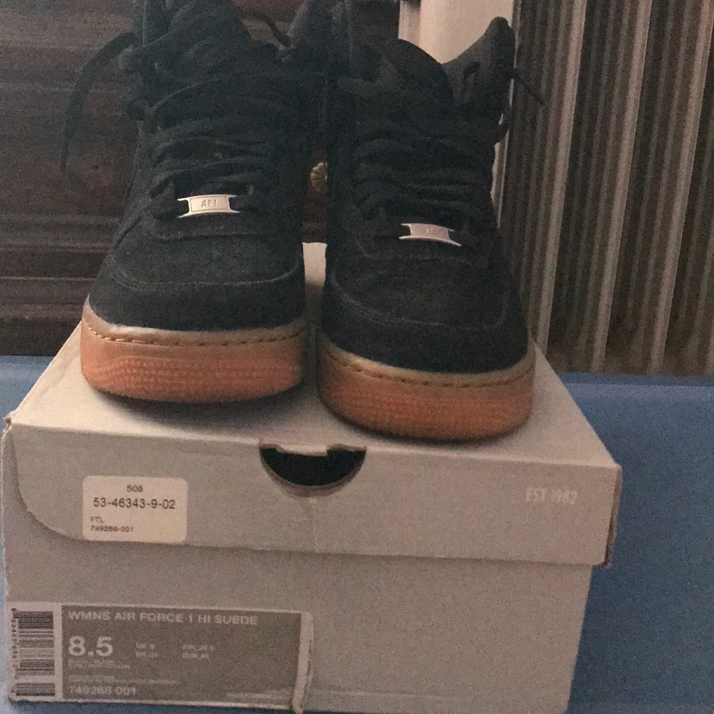 WMNS AIR FORCE 2 BLACK SUEDE